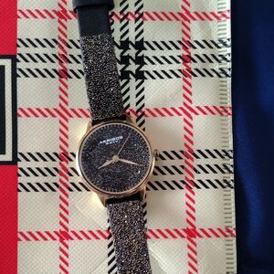 🔥Akribos XXIV Glittering Black and Gold Watch🔥